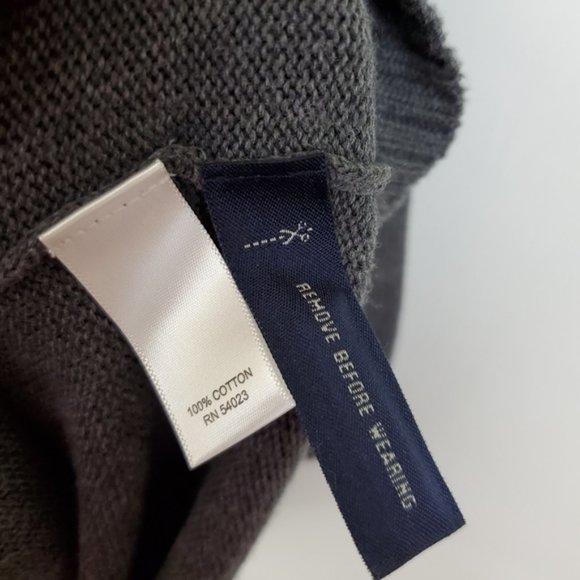 Banana Republic Gray Cotton Knit Tie Sweater Dress Size Small - Picture 8 of 8